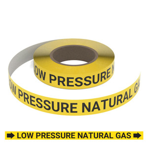 Low Pressure Natural Gas (Yellow) - Pipe Marking Roll